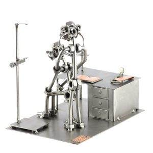 Huisarts (Man) Metalen Beeldje