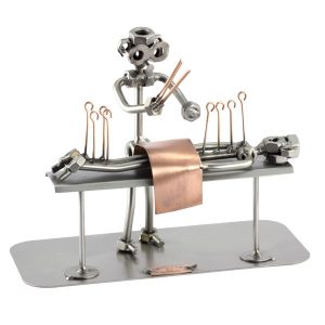 Acupuncturist Metalen Beeldje