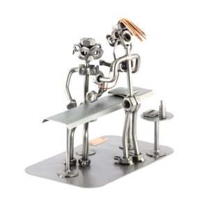 Doktersassistent Metalen Beeldje
